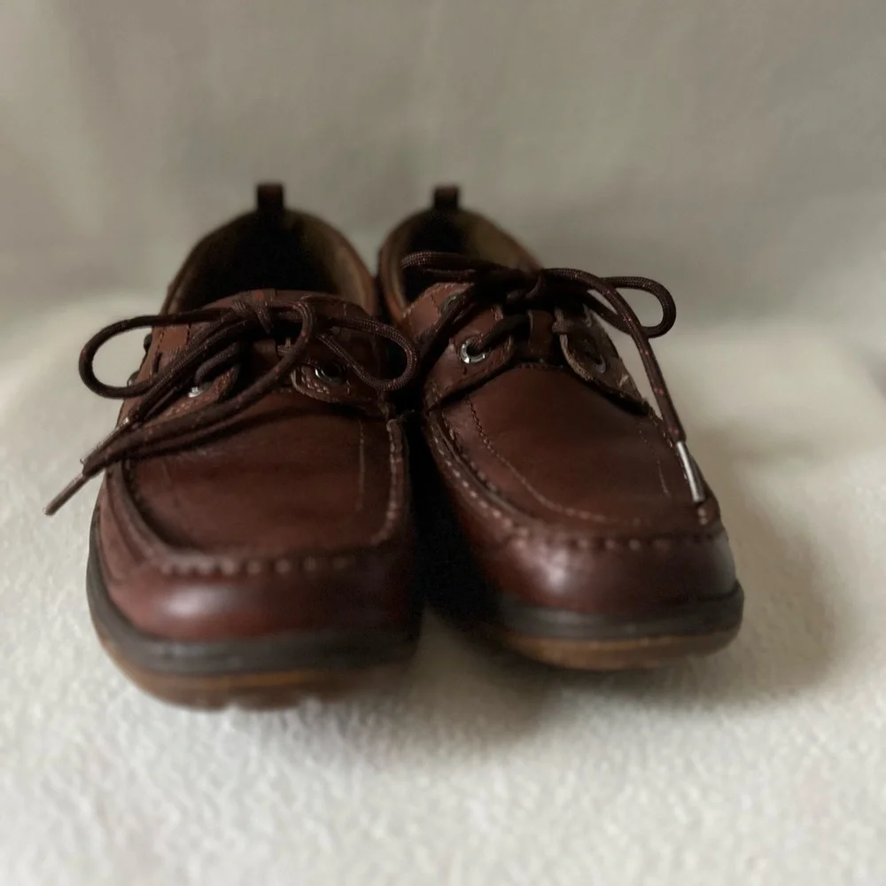 Clark’s Unstructured Leather Men’s Brown Boat Shoes